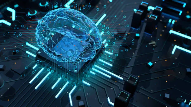 Абстрактная визуализация AI